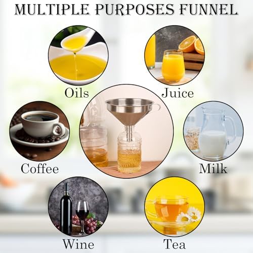 WMKGG 304 Stainless Steel Funnel, Funnels
