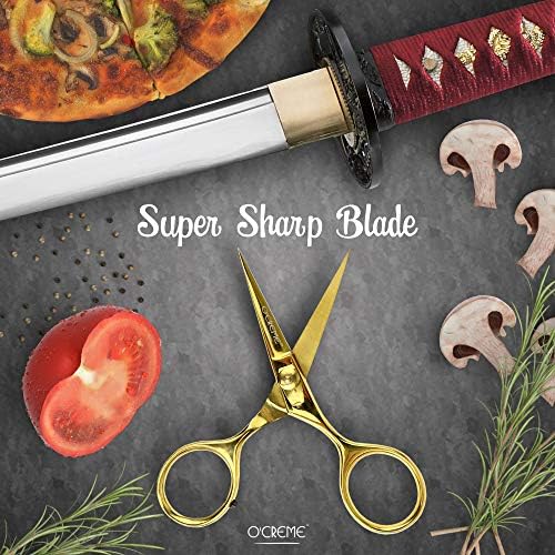 O'Creme Chef Scissors All Stainless Steel Garnishing Snips Purple