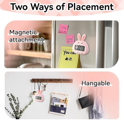Cute Digital Desk Timer, Cute Digital Kitchen Timer Digital Magnetic Digital
