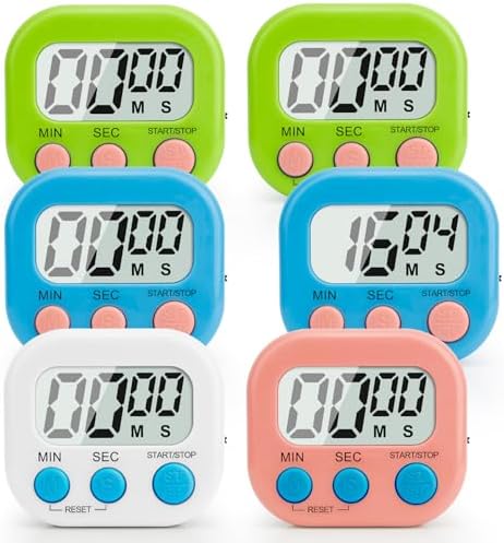 Digital Kitchen Timer, Magnetic Countdown Minute Simple Timer