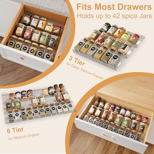 Spice Drawer Organizer Insert