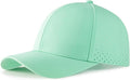 VOBOOM Men Quick Dry Baseball Cap Laser Cut Mesh Ball Curved Brim Snapback Hat