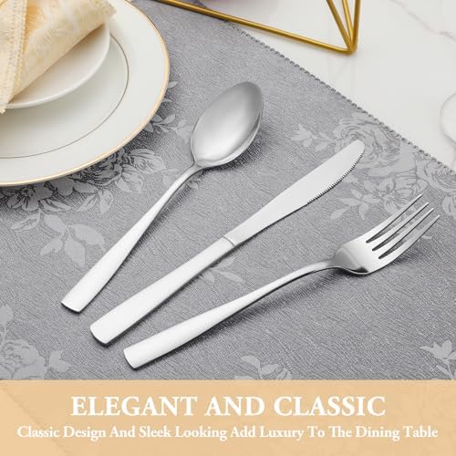 30 Piece Silverware Set Service