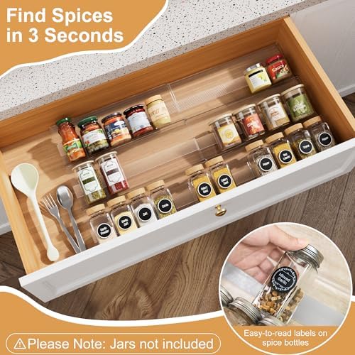 Spice Drawer Organizer Insert