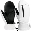 Waterproof Ski Mittens Ski Glove for Women Men Youth Winter Cold Weather Snow Gloves with Hands Warmer Zipper Pocket
