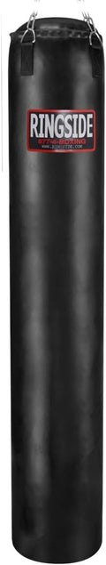 Ringside 100-Pound Muay Thai Heavy Bag, Sturdy Powerhide Punching Bag for Boxing, MMA, Muay Thai, and Kickboxing Training and Workout, Includes Chain and Swivel, Black, 72" H x 13" Dia.