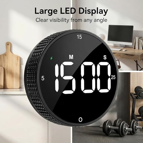 Rechargeable USB-C Digital Kitchen Timer