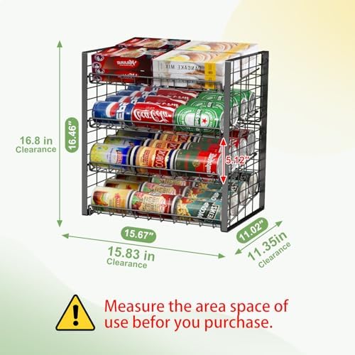 JKsmart 4-Tier Can Rack Organizer
