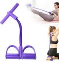 21 Fitness Resistance Bands-4 Tube Pedal Ankle Puller, Elastic Yoga Pedal Puller Resistance Band, Stretching Bands for Arm and Leg Workouts Abdomen, AB Training Auxiliary Device for Women Men