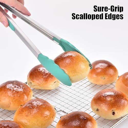 Doosu Kitchen Tongs with Silicone Tips