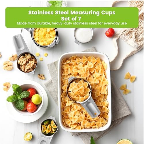 Spring Chef Stainless Steel Measuring Cups Set of 7