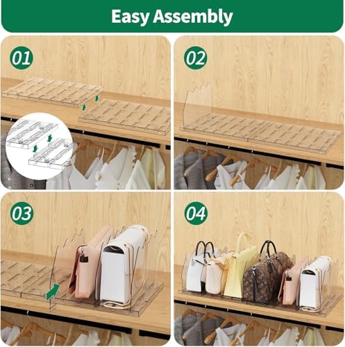 SPACEKEEPER Adjustable Shelf Divider
