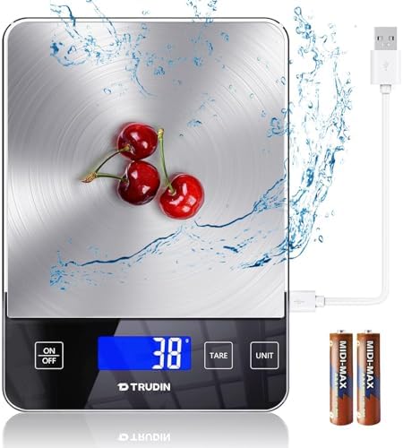 33lb Food Scale, NASA-Grade Digital Kitchen Scale, Precisely Measures Grams and