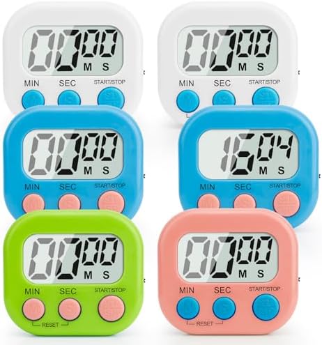 Digital Kitchen Timer, Magnetic Countdown Minute Simple Timer