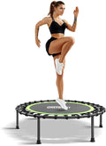 ONETWOFIT 42"/45" Rebounder Trampoline for Adults, Silent Mini Trampoline Indoor Exercise Fitness Trampoline Bungee Rebounder Workout Max Load 330lbs
