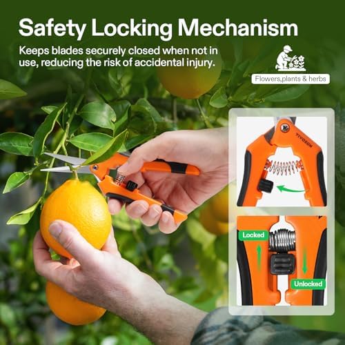 VIVOSUN 6.5 Inch Garden Scissors