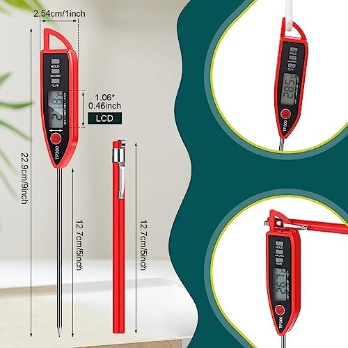 Copkim 6 Set Digital Food Thermometer Long Probe Instant