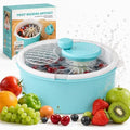 Electric Salad Spinner and Produce Washer, One-Touch Cordless Fruit Cleaner