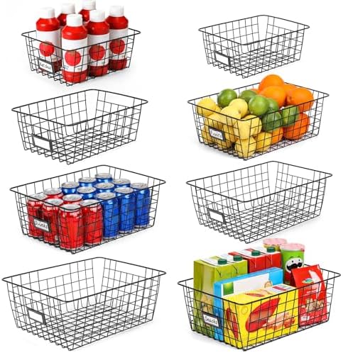 8 Set, Extra Large Wire Baskets