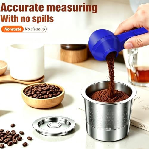 2-in-1 Coffee Scoop with Funnel, 2 Tbsp Measuring Spoon