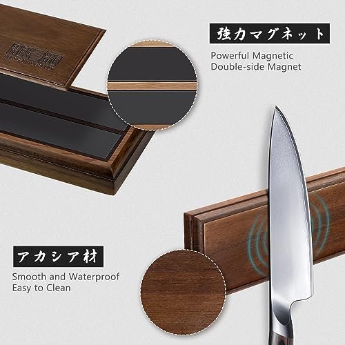 HOSHANHO Knife Set with Magnetic Knife Holder