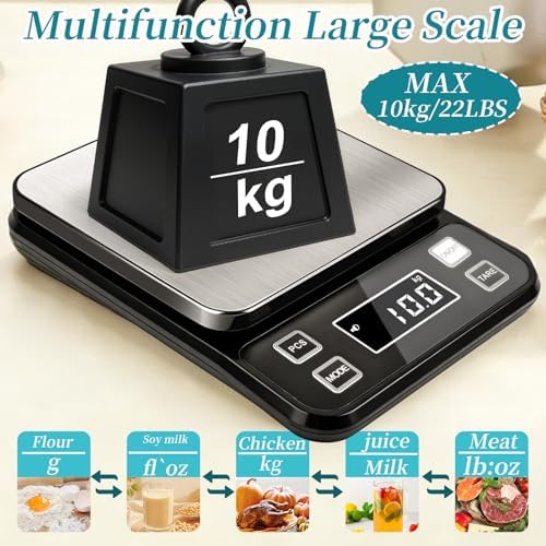 Waterproof Food Scale, 22lb Digital Kitchen Scale
