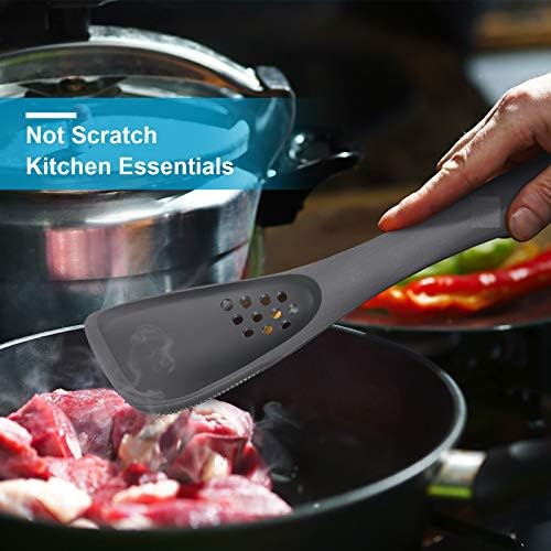 Patelai 2 Pack 5-in-1 Silicone Slotted Spoon Spatula Set