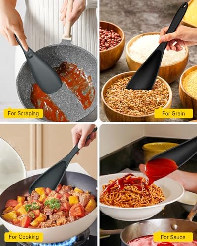BUNDLEPRO Silicone Cooking Spoons