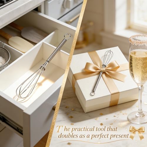 Anaeat Mini Wire Whisks, Beating and Stirring