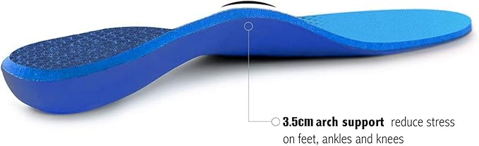 Plantar Fasciitis Feet Insoles Arch Supports Orthotics Inserts Relieve Flat Feet, High Arch (Mens 12-12 1/2 | Womens 14-14 1/2)
