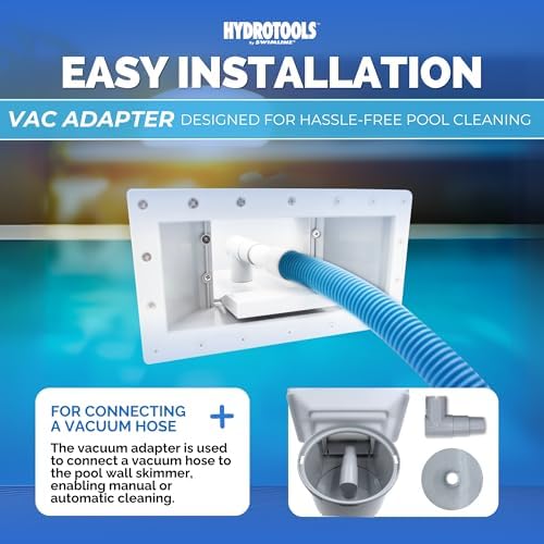 Swimline HYDROTOOLS Standard Wide Mouth Above Ground Pool Skimmer Kit | ABS