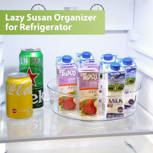 Guzon 4 Pack Lazy Susan Turntable, 10 Inch Rotating Organizer