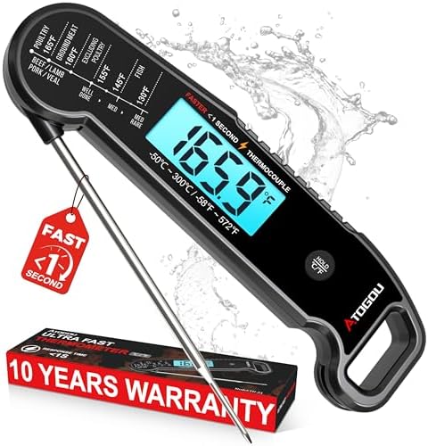 Atogou Professional Meat Thermometer Digital, <1 Sec Instant Read