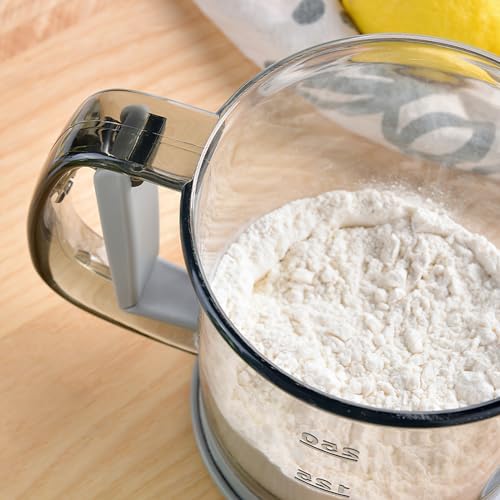 Flour Sifter for Baking, Double layer Flour Sieve
