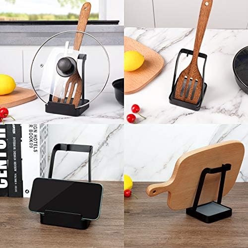 NiHome Versatile Pot Lid Ladle Holder Multipurpose Spatula Pad Book Cutting