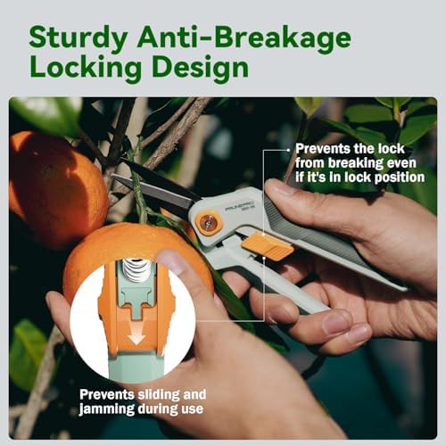 PrunePro Pruning Shears Gardening Scissors Set Professional Hand Pruner Sharp