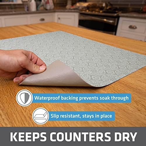 Drymate Jumbo XL Dish Drying Mat, Low-Profile, Super Absorbent, Quick Dry Fabric