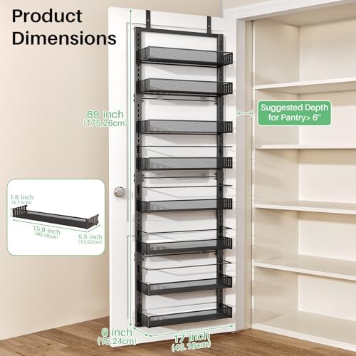 SNTD 8 Tiers Over the Door Organizer