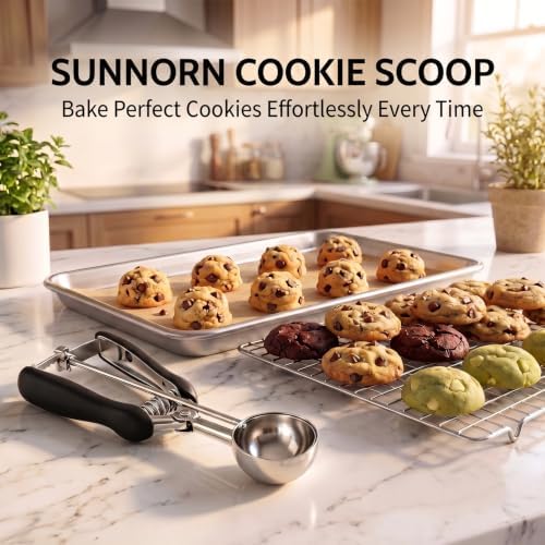 Small Cookie Scoop 1 Tbsp, Cookie Dough Scoop, 1 Tablespoon Cookie Scoops
