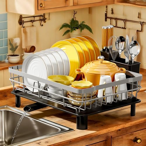 MOUKABAL Dish Drying Rack with Drainboard