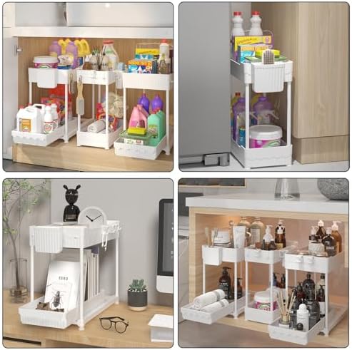 Sevenblue 3-Pack 2-Tier Under Sink Organizers