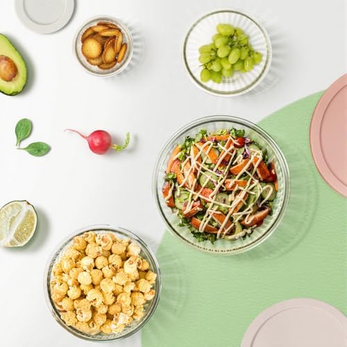 Glass Mixing Bowls with Lids Sets
