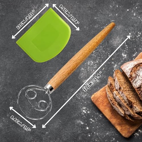 BOORIKA Danish Dough Whisk – Sourdough Mixing Tool