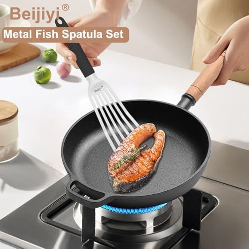 Beijiyi 2 Pack Stainless Steel Fish Spatula