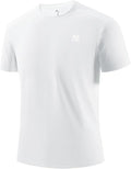 Mens Seamless Workout T-Shirts Lightweight Moisture Wicking Running Hiking Camping Tennis Pickleball Shirts for Men