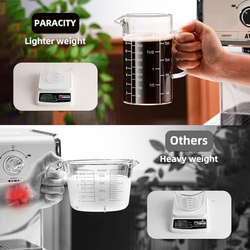 PARACITY 2 Cup Glass Measuring Cup, Liquid Measuring Cups