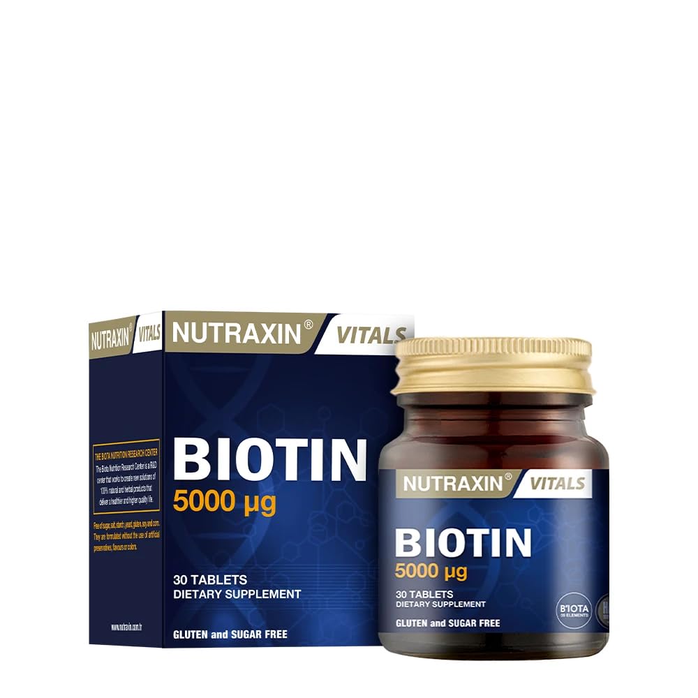 Nutraxin Biotin 5000 mcg 30 Tablets
