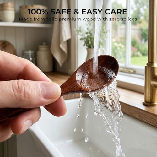 HANSGO Wooden Spoons for Eating