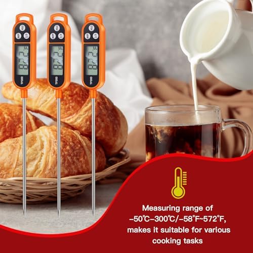 Copkim 6 Pcs Instant Read Meat Thermometer Long Probe