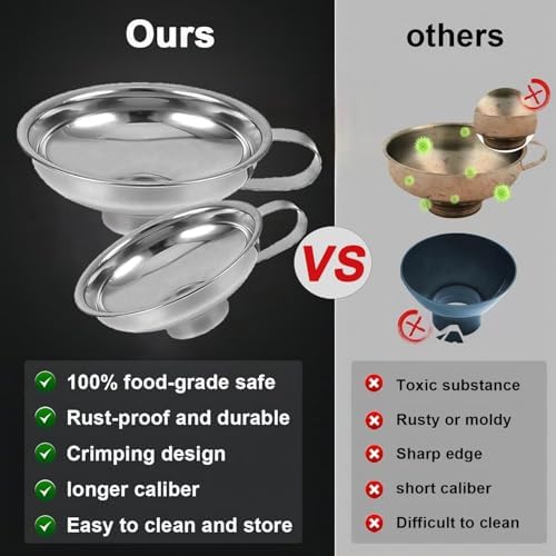 Stainless Steel Food Canning Funnels